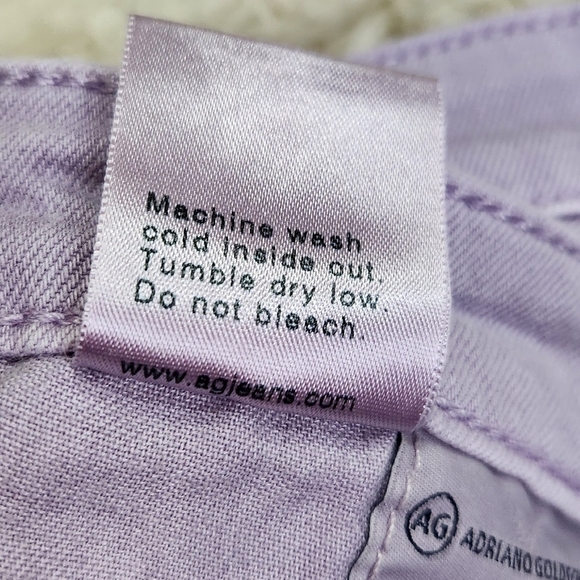 AG Adriano Goldschmied The Legging Ankle Super Skinny Stretch Denim 27R Lilac - Picture 16 of 16